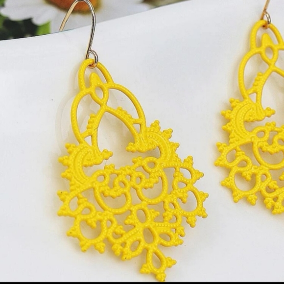 Yellow Boho Earrings! - Picture 3 of 7